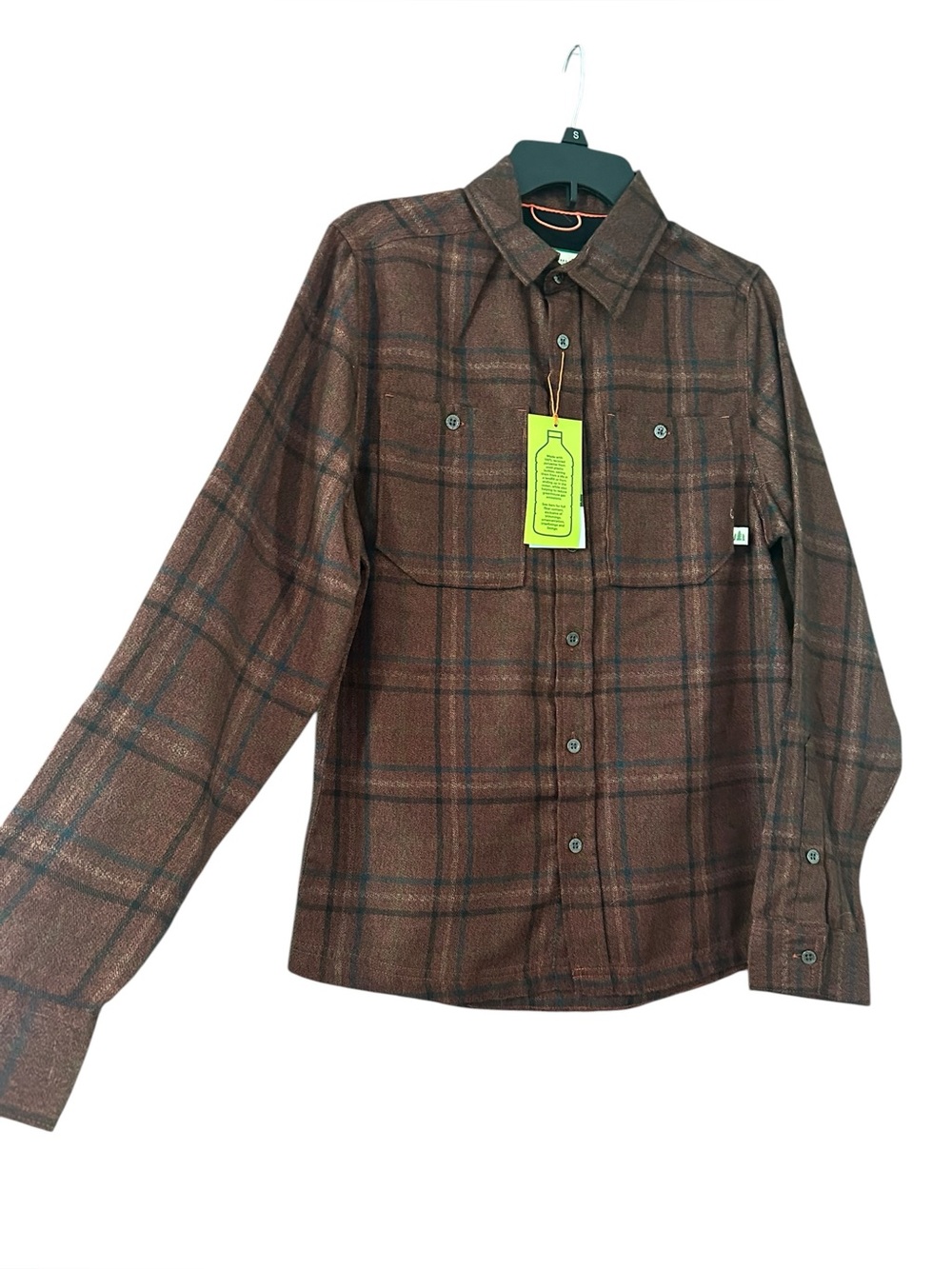 NWT Lake & Trail Men's Performance Plaid Flannel Shirt Size Small - Picture 2 of 5